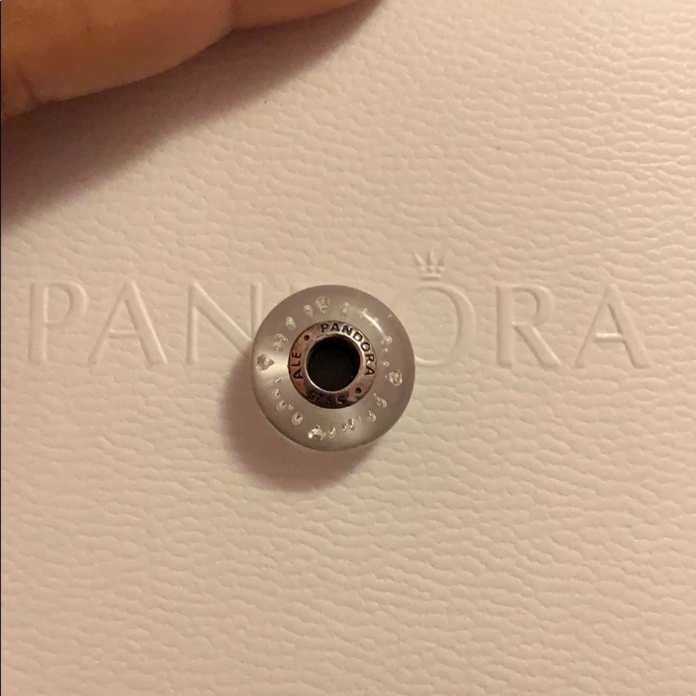 Pandora clear murano glass